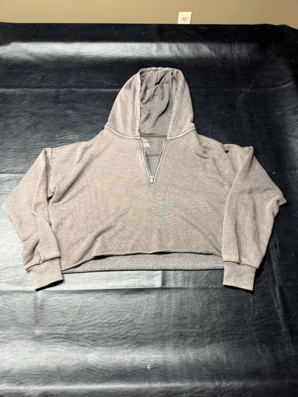 Aerie Cropped 1/4 Zip Oversized Jacket